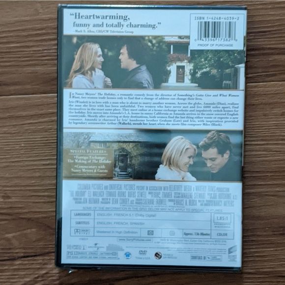 The Holiday - DVD Sealed Cameron Diaz - Picture 2 of 2